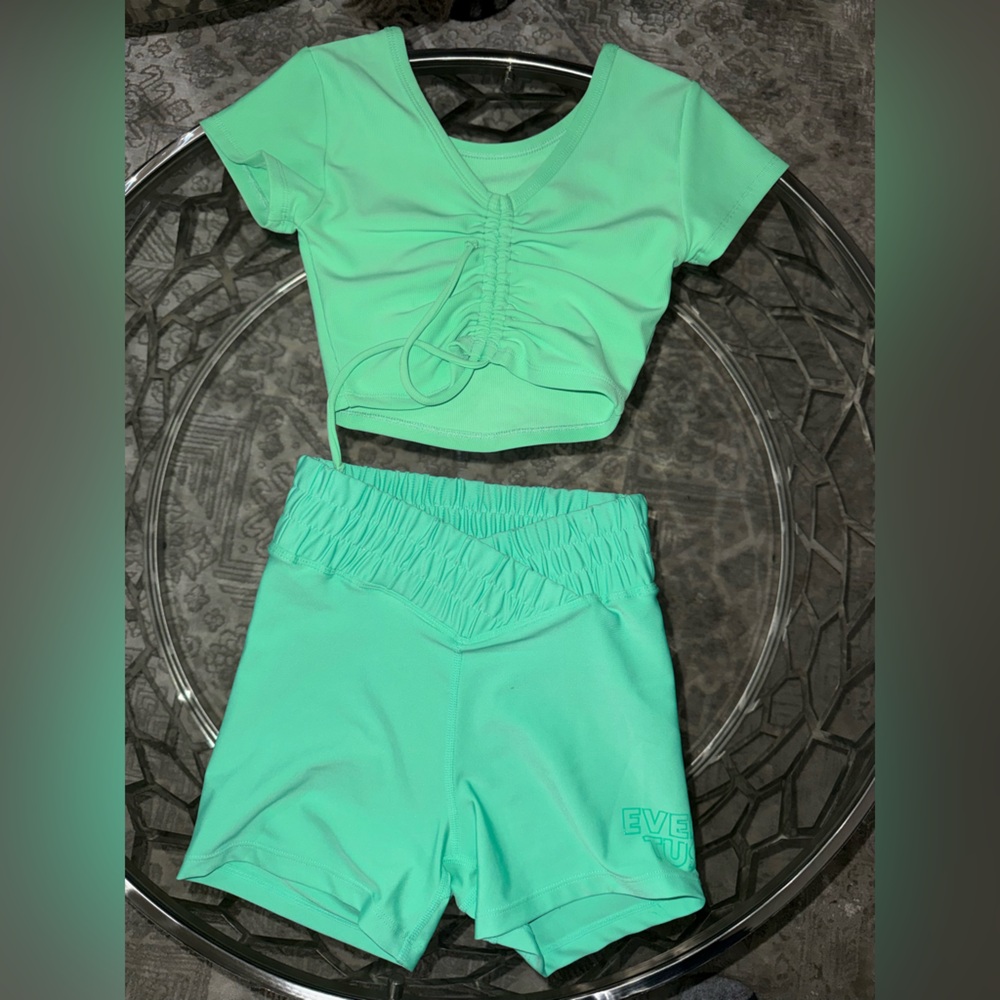 Every Turn Mint Green Two-Piece Dancewear Set